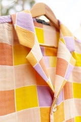 Premium Multicolor Checkered Half Sleeve Casual Shirt for Men | Soft Cotton Blend Regular Fit