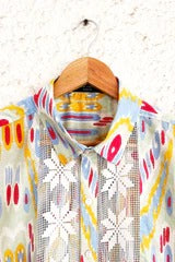 Premium Multicolor Geometric Printed Half Sleeve Casual Shirt for Men | Cotton Blend Regular Fit