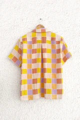 Premium Multicolor Checkered Half Sleeve Casual Shirt for Men | Soft Cotton Blend Regular Fit